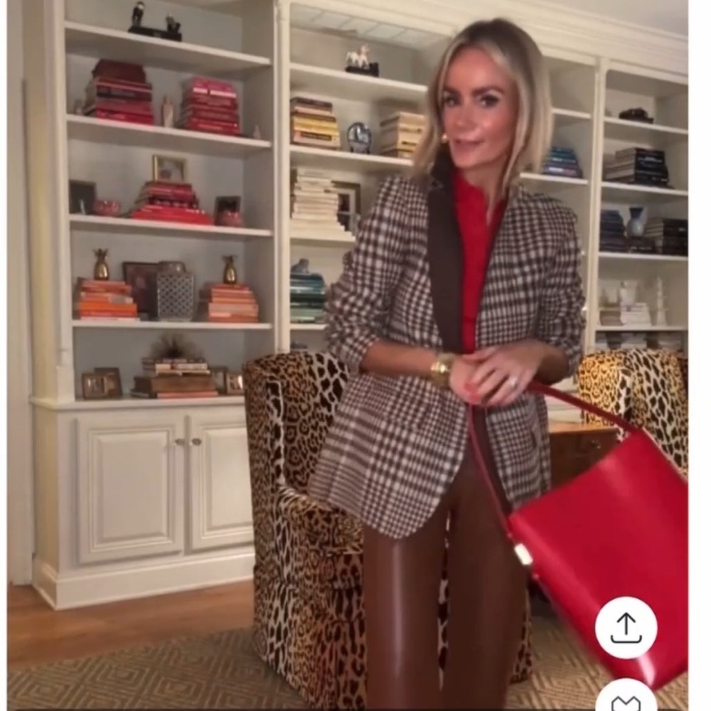 J.Crew Leighton plaid blazer-jacket in plaid double-faced wool blend 2